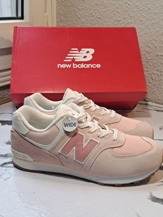 New Balance 574 rosas T39 mujer