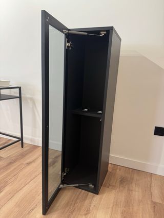 Vitrina mueble de salón negro