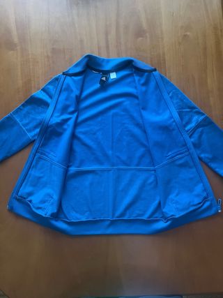 Sudadera Adidas cremallera azul