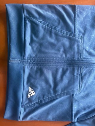 Sudadera Adidas cremallera azul