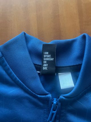 Sudadera Adidas cremallera azul