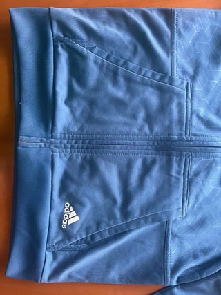 Sudadera Adidas cremallera azul