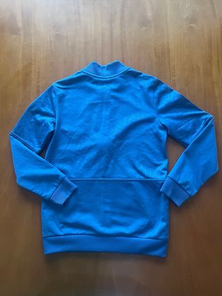 Sudadera Adidas cremallera azul