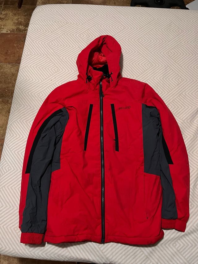 Chaqueta Etirel Roja y Gris Talla S