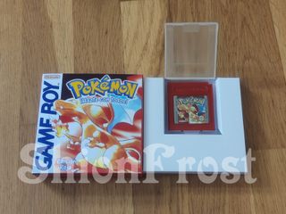 Caja Cartón Pokémon Roja + 2 Protectores Juegos GB