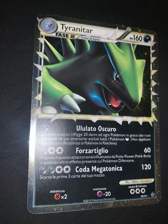 Carta Pokémon Tyranitar Fase 2 PV 160