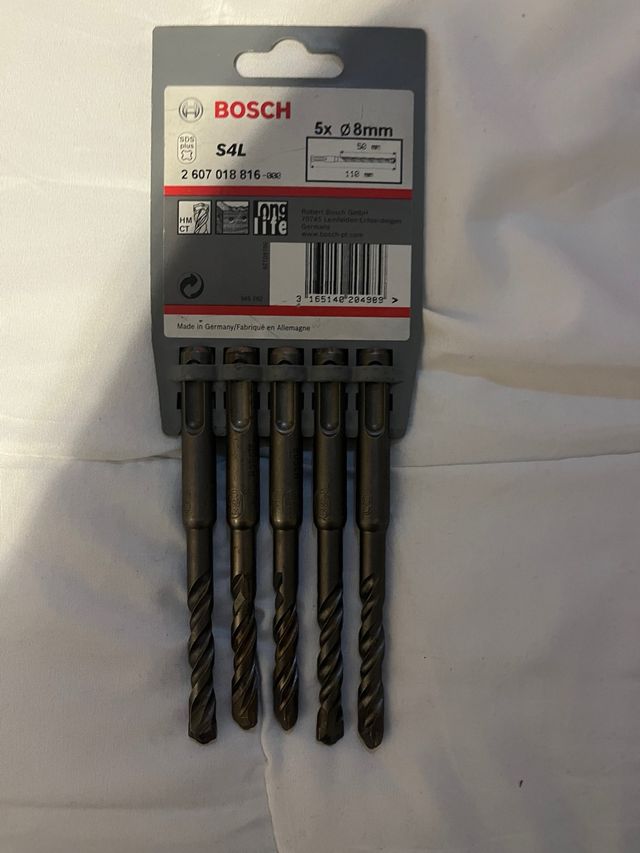 Brocas SDS Bosch S4L 8mm (5 uds) tengo 23 brocas