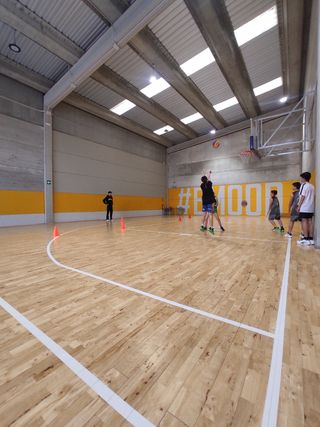 Tarima deportiva de madera