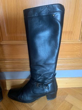 Botas altas tacón medio 39 negras