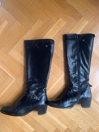 Botas altas tacón medio 39 negras