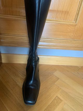 Botas altas tacón medio 39 negras