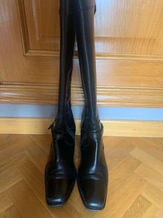 Botas altas tacón medio 39 negras