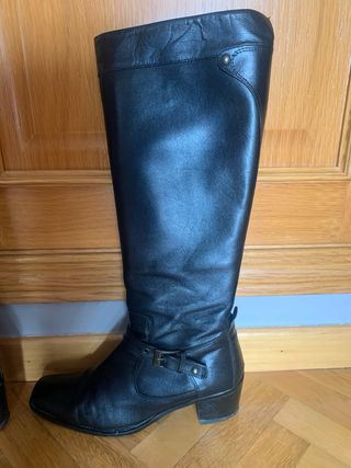 Botas altas tacón medio 39 negras
