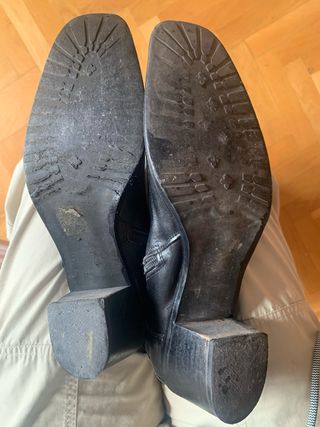 Botas altas tacón medio 39 negras