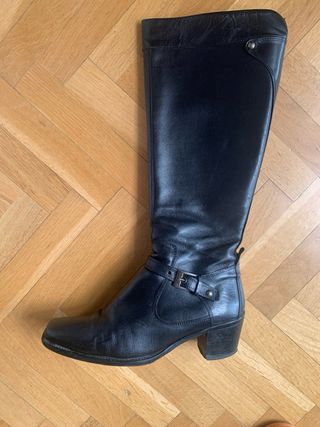 Botas altas tacón medio 39 negras