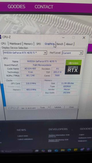 NVIDIA GeForce RTX 4070 Ti Palit – 12GB GDDR6X