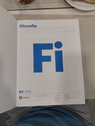 Filosofía 1 bachillerato