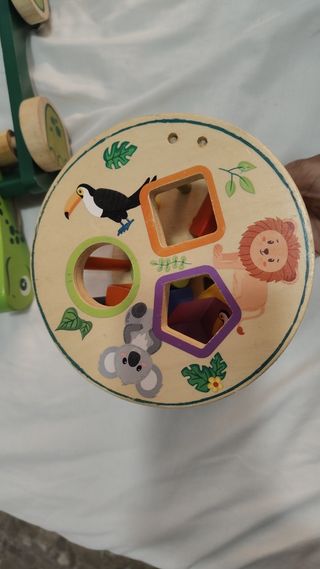 Juego de encaje de madera tortuga