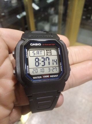 CASIO DEPORTIVO SUMERGIBLE A 100M/ 10 AÑOS BATERIA