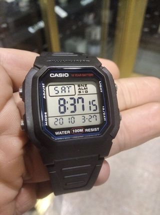 CASIO DEPORTIVO SUMERGIBLE A 100M/ 10 AÑOS BATERIA