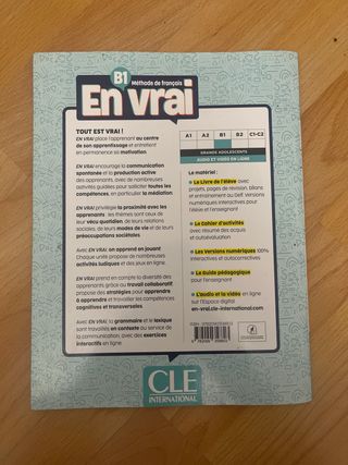 En vrai B1 livre de l'élève