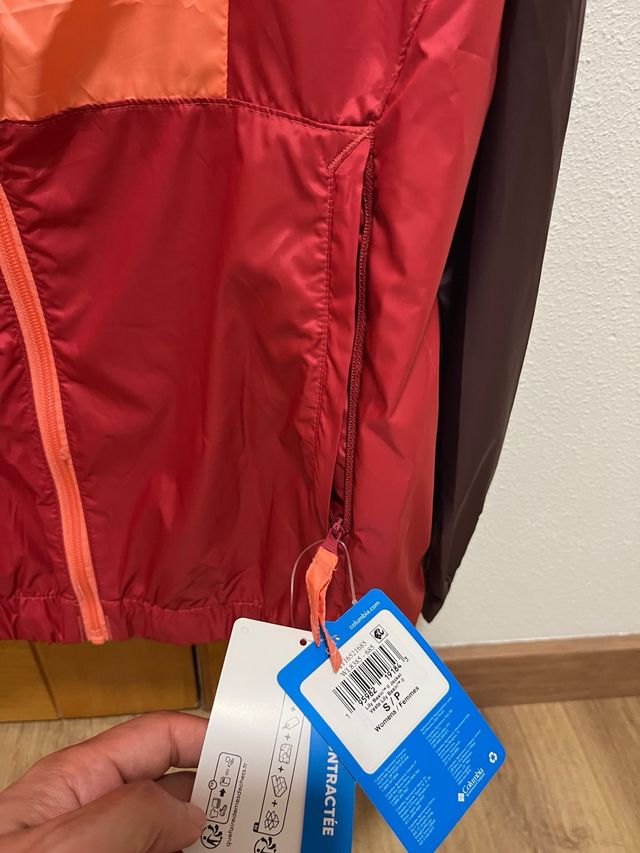 Chubasquero Columbia Talla S Mujer