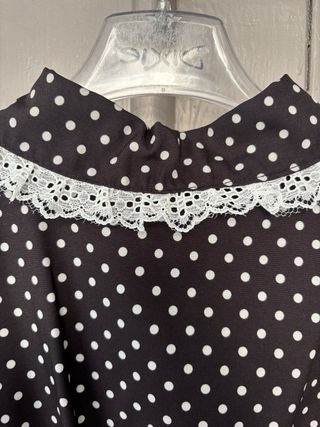 Abito nero pois bianchi le Matilde