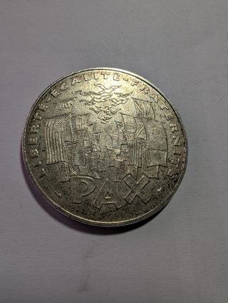 Francia 100 Francos  1995 plata 900