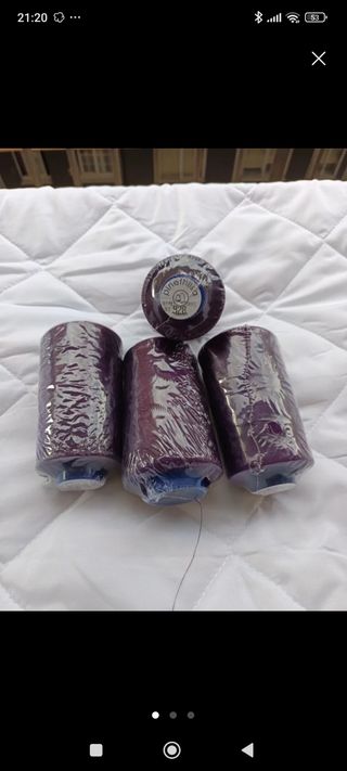 20 conos de hilo para remalladora