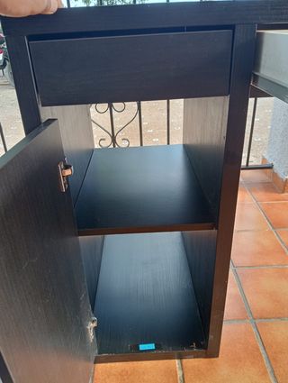 Escritorio Ikea Micke Negro Madera