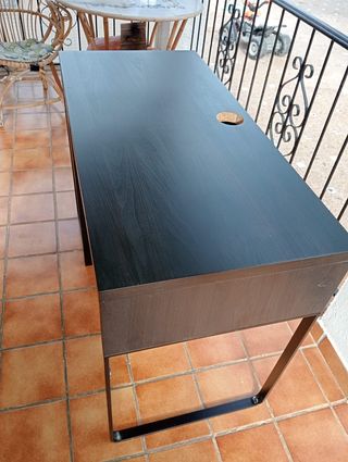 Escritorio Ikea Micke Negro Madera