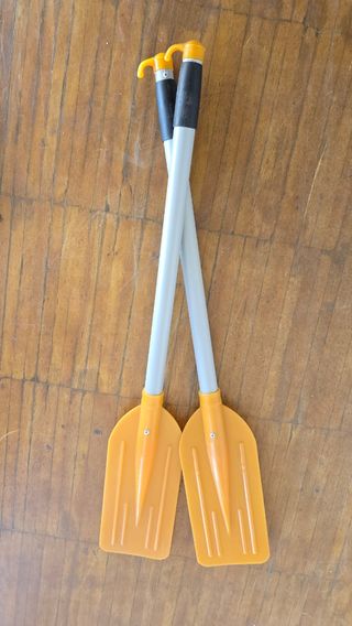2 Remos Naranjas y 2 remos amarillos