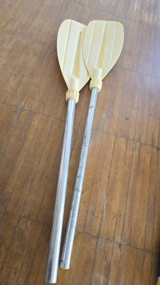 2 Remos Naranjas y 2 remos amarillos