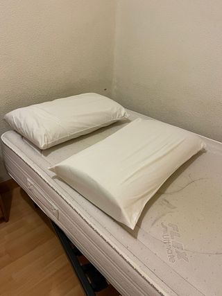 Colchón Flex, Canape y 2 Almohadas