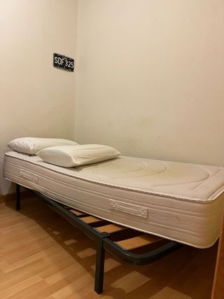 Colchón Flex, Canape y 2 Almohadas