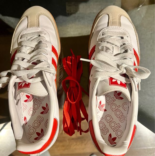 Adidas Samba Blanco/Rojo Talla 38 2/3