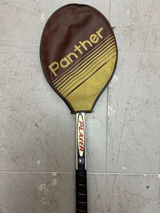 Raqueta Tenis Vintage Sunsport madera y fibra.