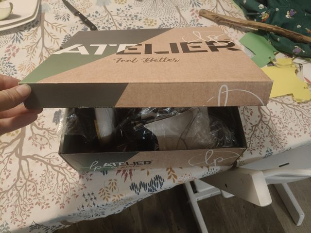 Botas Atelier blancas cuero, talla 38