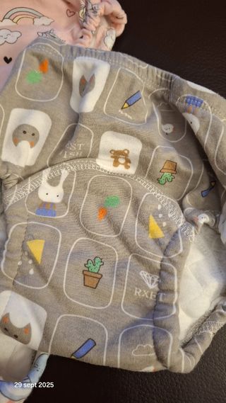 4 bragas de transición para bebé
Y silla juguete