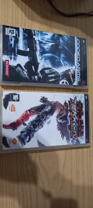 Lote 2 Juegos PSP: Coded Arms y Tekken