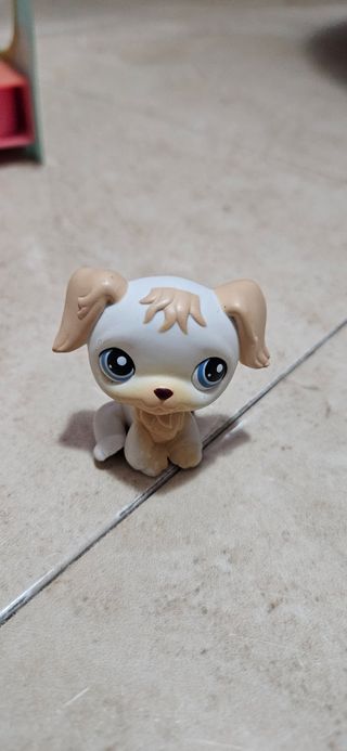 Littlest Pet Shop Perro Blanco y Beige