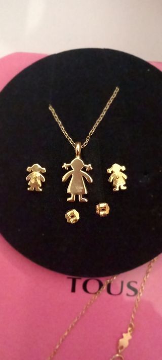 Conjunto Tous Niña Oro