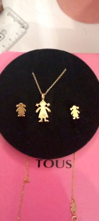 Conjunto Tous Niña Oro