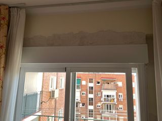 Puerta corredera aluminio blanco doble cristal