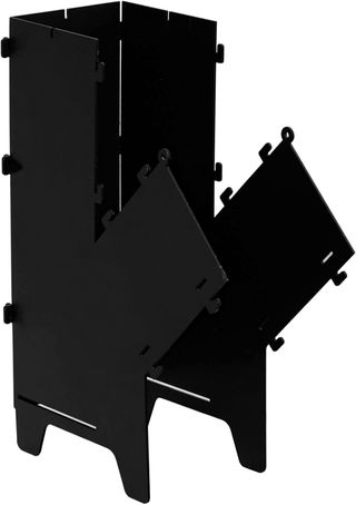 Hornillo Leña Metal Negro