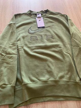 Crewneck Nike vintage bordado verde (T. S)