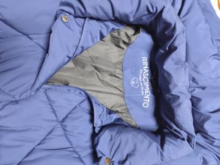 Anorak largo azul oscuro
