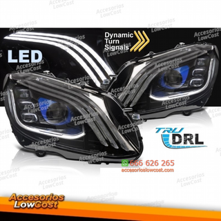 FAROS COMPLETAMENTE LED NEGROS para MERCEDES W205