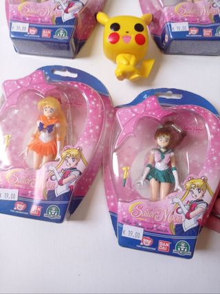 Set 5 Figuras Sailor Moon Giochi Preziosi Blíster