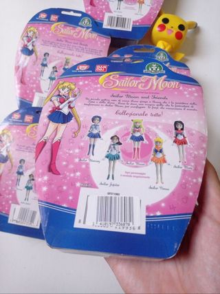 Set 5 Figuras Sailor Moon Giochi Preziosi Blíster
